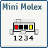 Connecteur mini molex