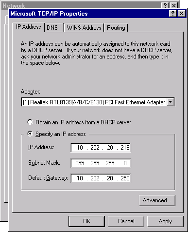 Default Gateway