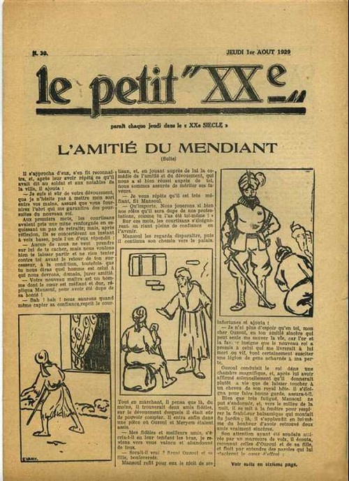 Consulter les informations sur la BD 1 août 1929: L'amitié du mendiant