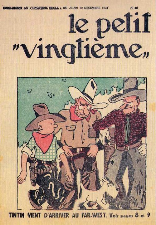 Couverture de l'album 10 décembre 1931: Tintin vient d'arriver au Far-West