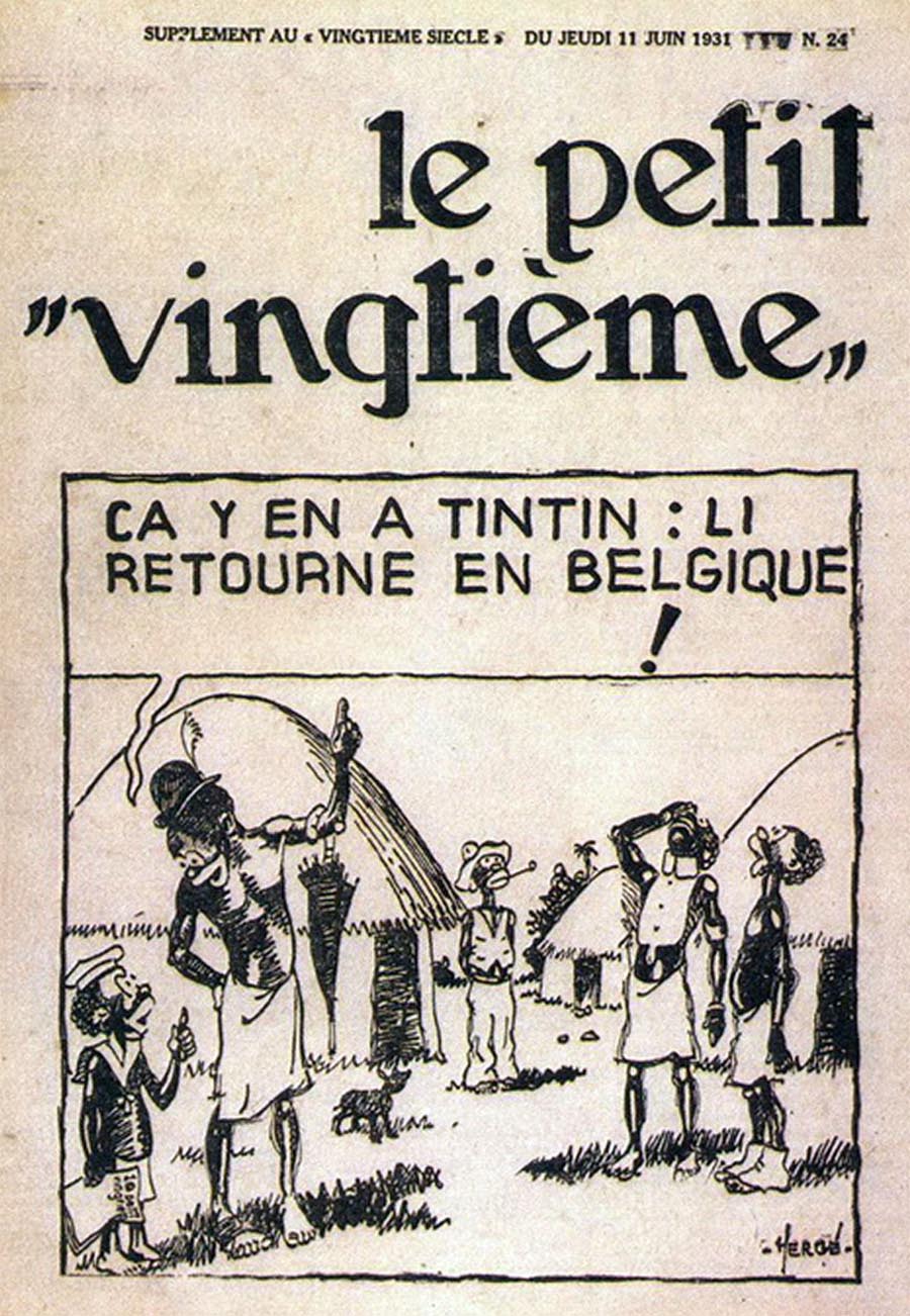 Couverture de l'album 11 juin 1931: Ca y en a Tintin: li retourne en Belgique