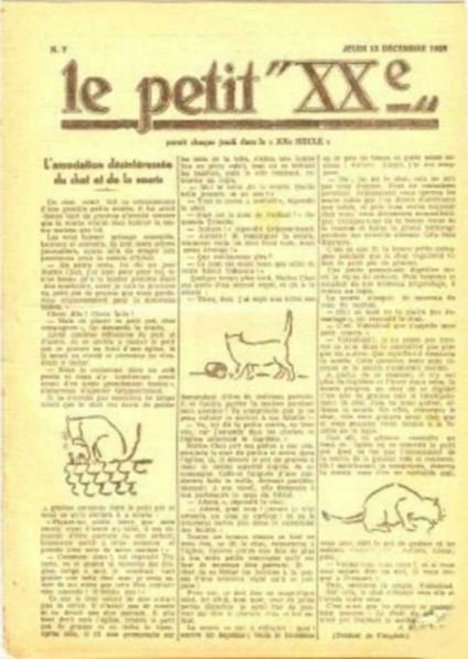 Consulter les informations sur la BD 13 décembre 1928: L'association désintéressée du chat et de la souris