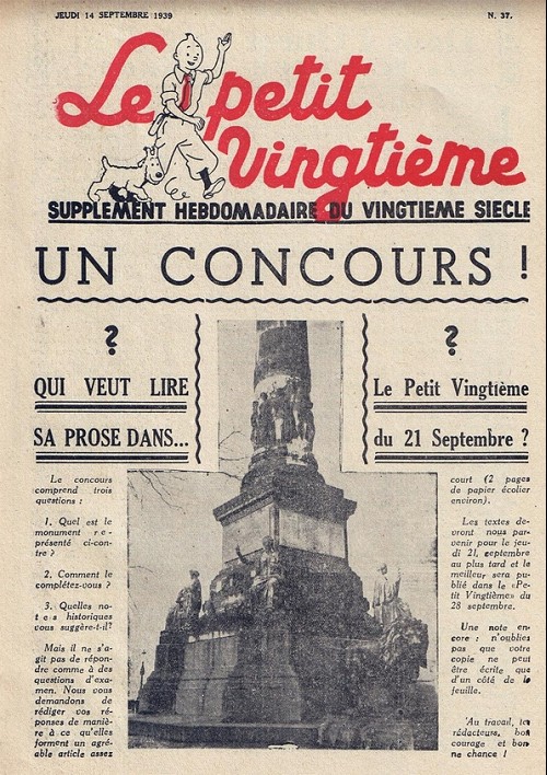Consulter les informations sur la BD 14 septembre 1939 : Un Concours !