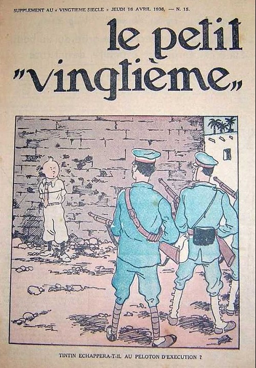 Couverture de l'album 16 avril 1936: Tintin échappera-t-il au peloton d'exécution ?