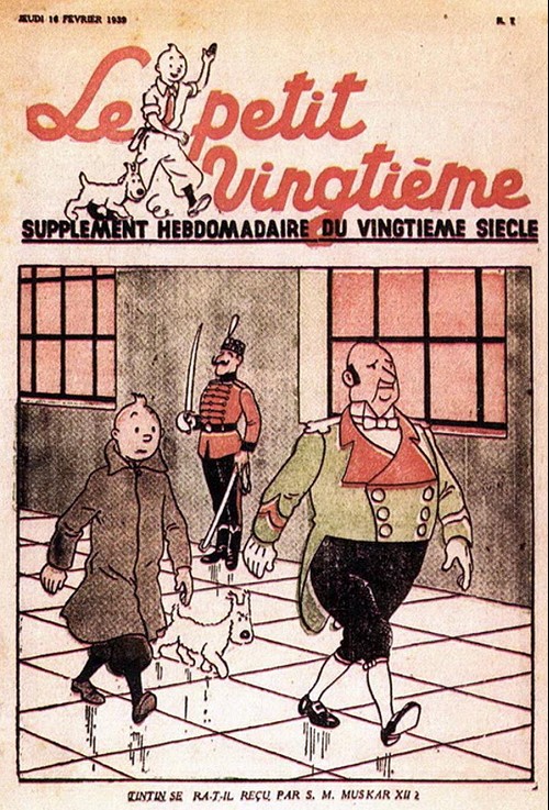 Couverture de l'album 16 février 1939 : Tintin sera-t-il reçu par S.M. Muskar XII ?