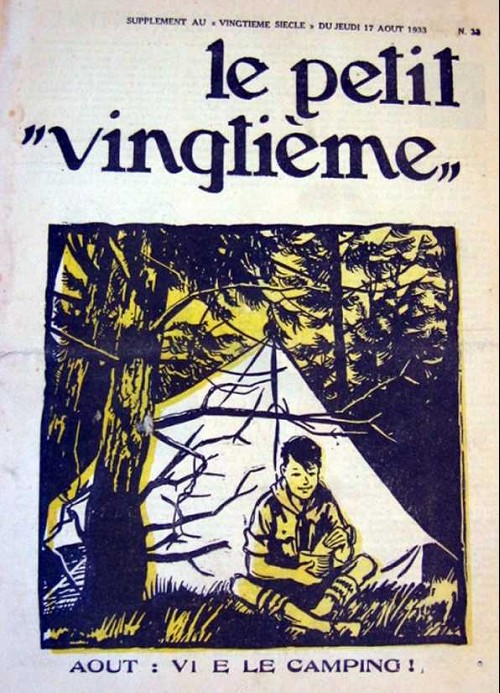 Consulter les informations sur la BD 17 août 1933: Août : Vive le camping !