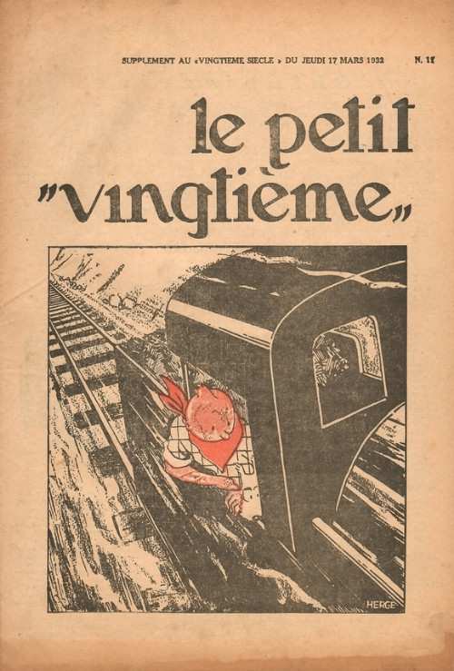 Couverture de l'album 17 mars 1932: Tintin dans la loco