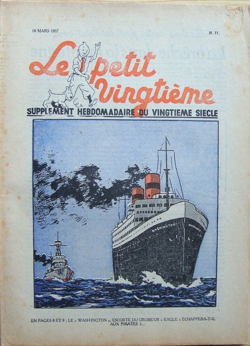 Couverture de l'album 18 mars 1937 : le Washington, escorte du croiseur Eagle, échappera-t-il aux pirates?