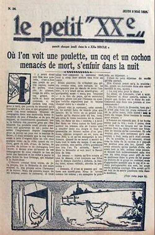 Consulter les informations sur la BD 2 mai 1929: Où l'on voit une poulette, un coq et un cochon...