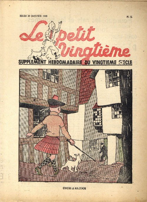 Couverture de l'album 20 janvier 1938 : Tintin à Kiltoch