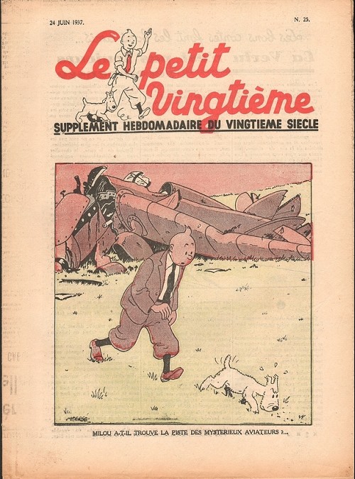Couverture de l'album 24 juin 1937 : Milou a-t-il trouvé la piste des mystérieux aviateurs?