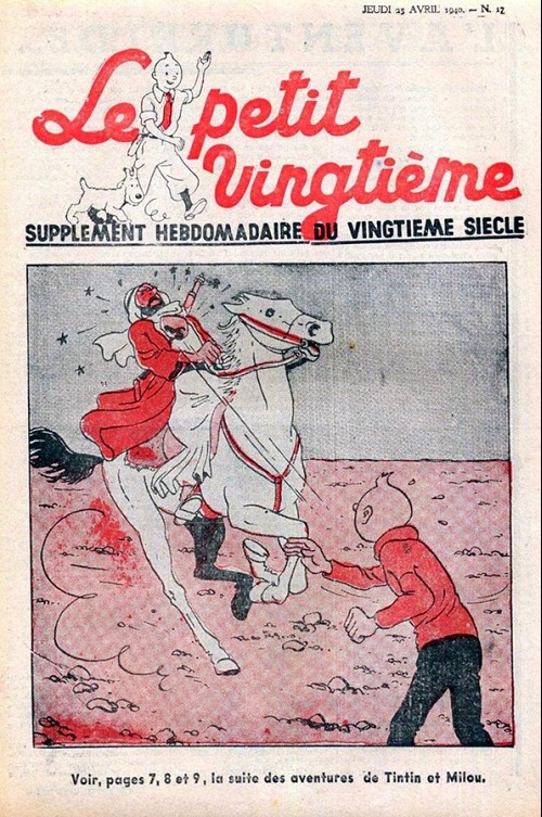 Couverture de l'album 25 avril 1940 : La suite des aventures de Tintin et Milou