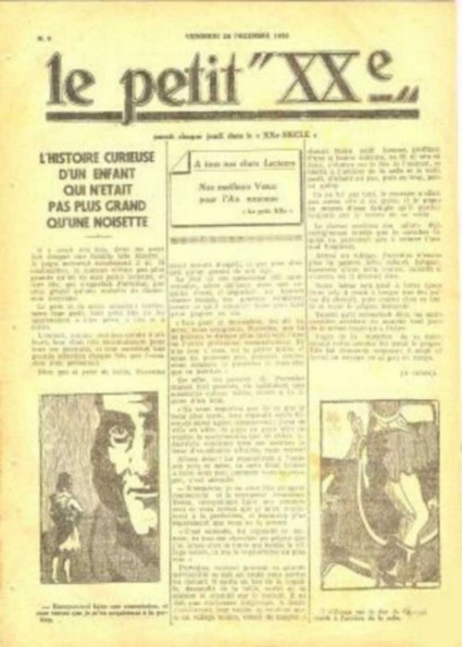 Consulter les informations sur la BD 28 décembre 1928: L'histoire curieuse d'un enfant qui n'était pas plus grand qu'une noisette