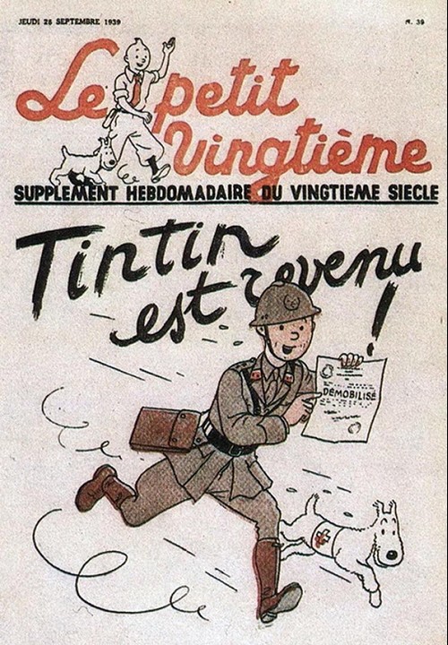 Couverture de l'album 28 septembre 1939 : Tintin est revenu !