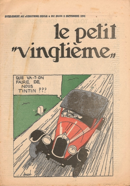 Couverture de l'album 3 septembre 1931: Que va-t-on faire de nous Tintin ?