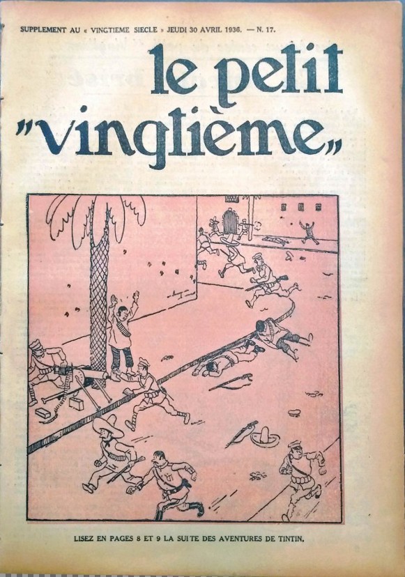 Couverture de l'album 30 avril 1936: La suite des aventures de Tintin