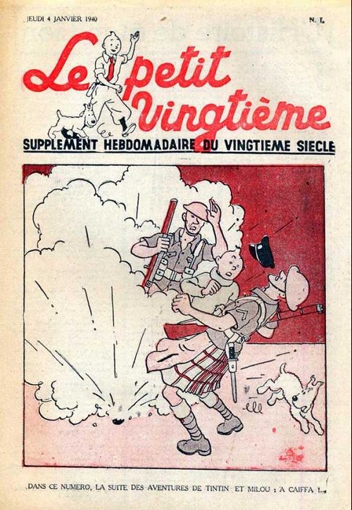 Couverture de l'album 4 janvier 1940 : la suite des aventures de Tintin et Milou à Caiffa