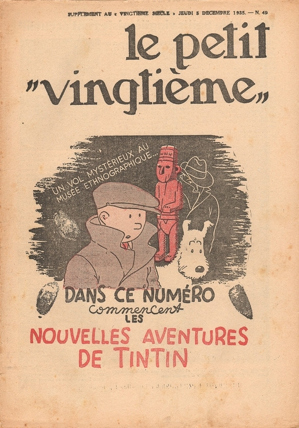 Couverture de l'album 5 décembre 1935: Dans ce numéro commencent les Nouvelles aventures de Tintin