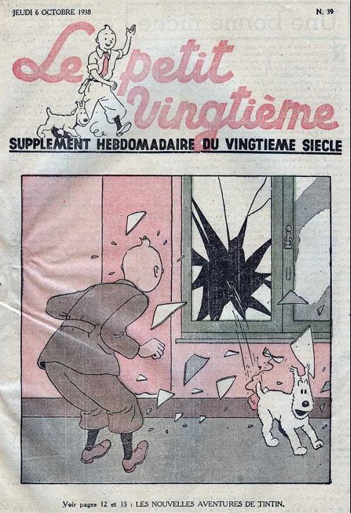 Couverture de l'album 6 octobre 1938 : Les nouvelles aventures de Tintin