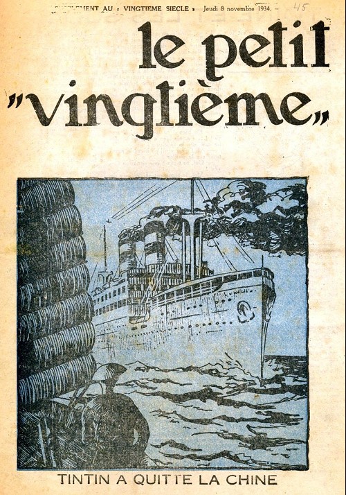 Couverture de l'album 8 novembre 1934: Tintin a quitté la Chine