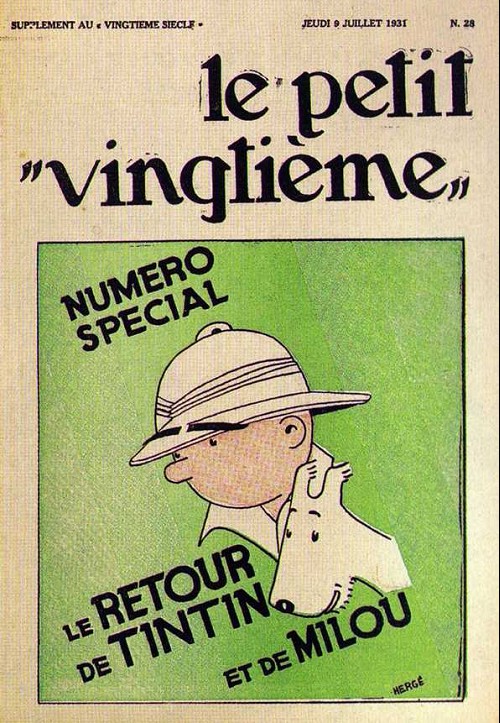 Couverture de l'album 9 juillet 1931: Le retour de Tintin et de Milou