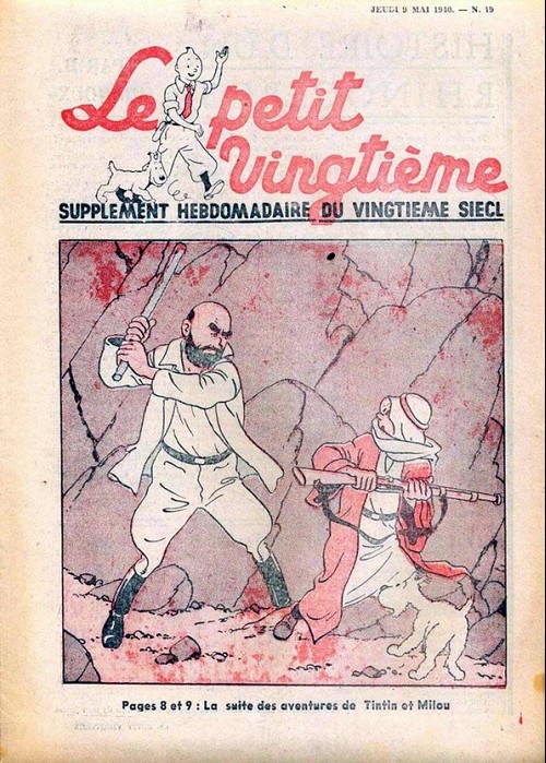 Couverture de l'album 9 mai 1940 : La suite des aventures de Tintin et Milou
