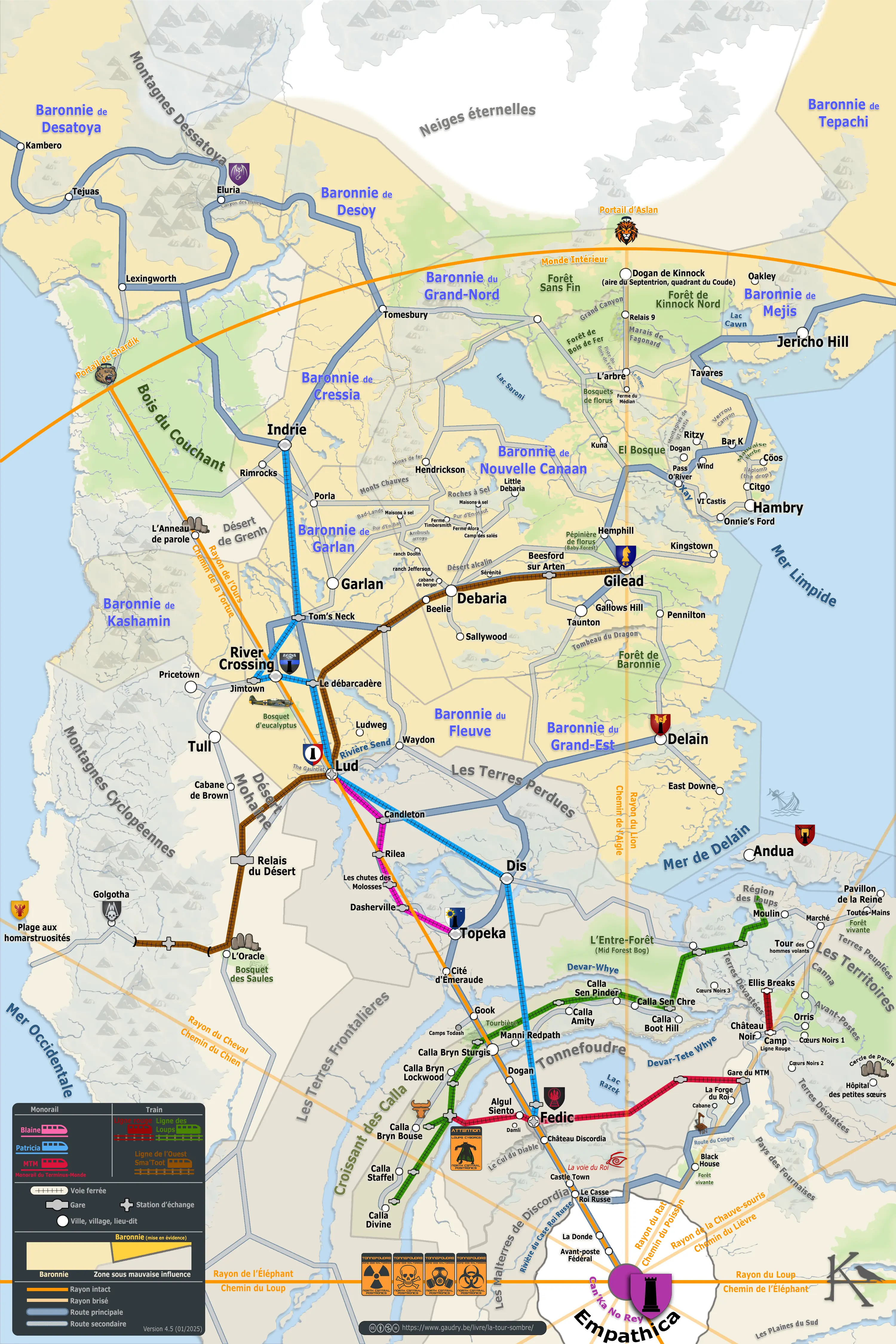 Carte de la Tour Sombre
