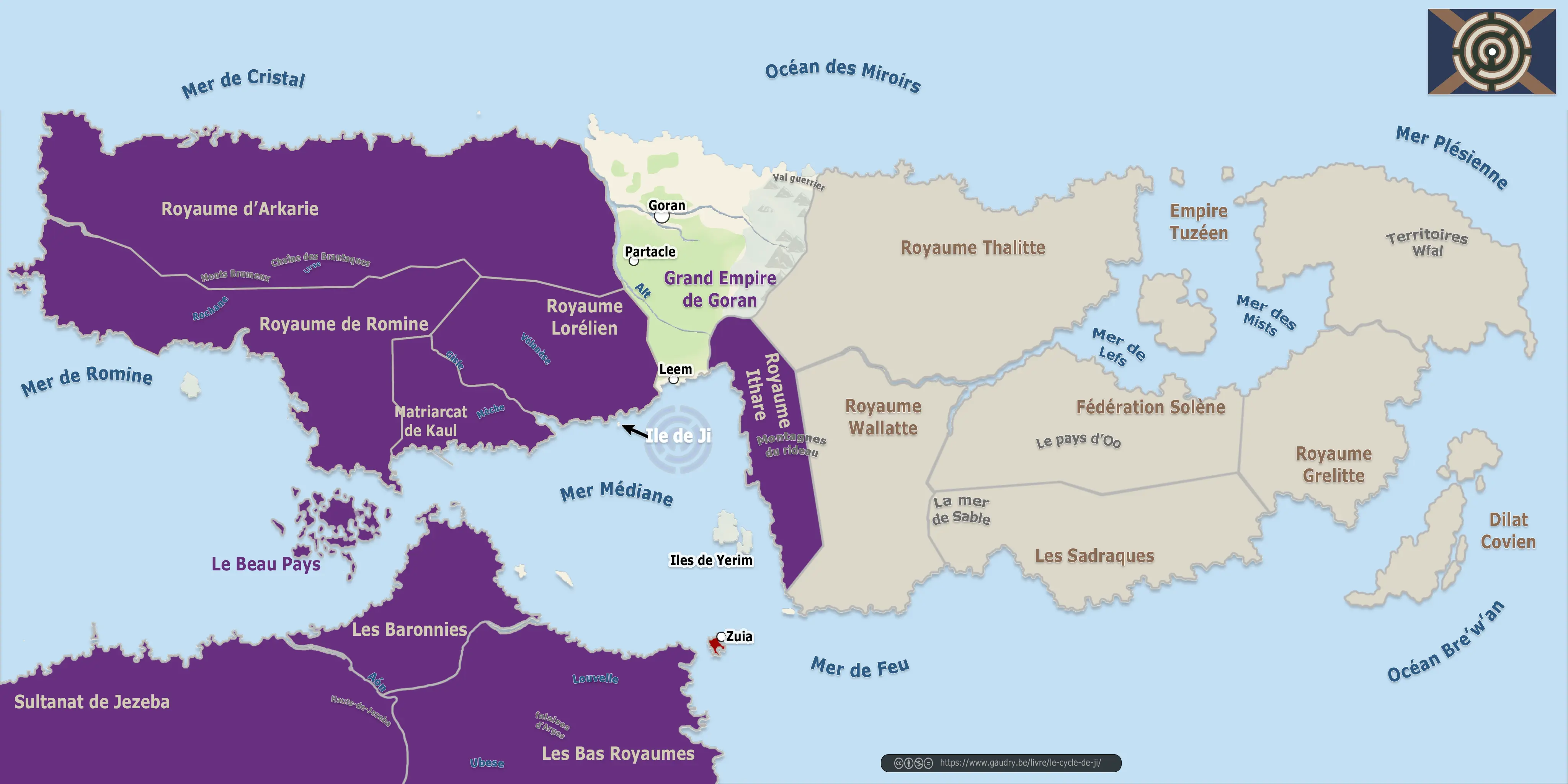 Carte Goran, monde de Ji