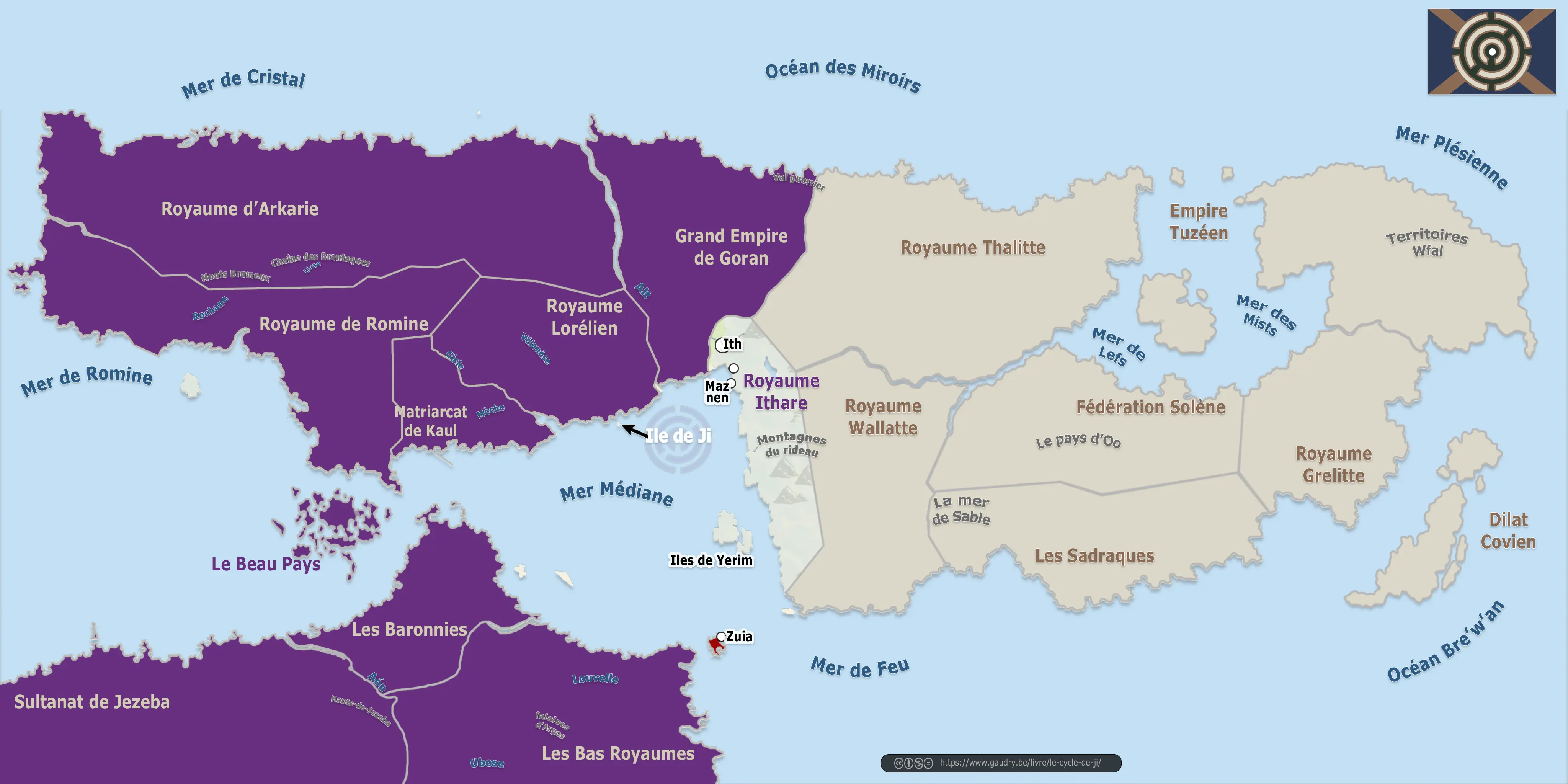Carte Goran, monde de Ji