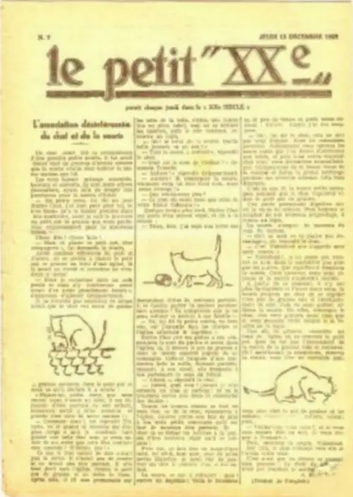Consulter les informations sur la BD 13 décembre 1928: L'association désintéressée du chat et de la souris