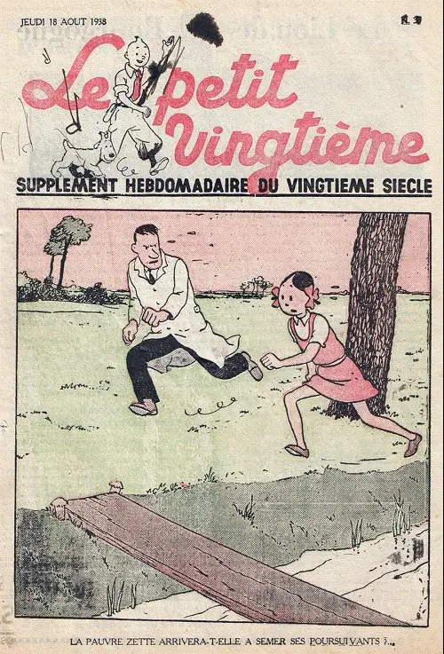 Consulter les informations sur la BD 18 août 1938 : la pauvre Zette arrivera-t-elle à semer ses poursuivants ?
