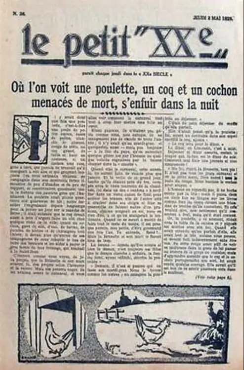 Couverture de l'album 2 mai 1929: Où l'on voit une poulette, un coq et un cochon...