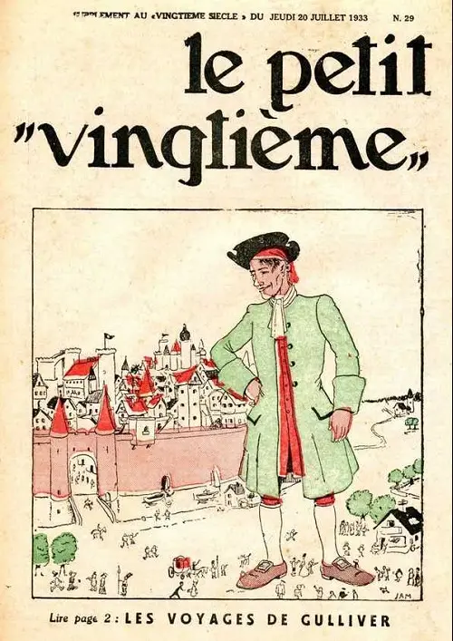 Consulter les informations sur la BD 20 juillet 1933: Les Voyages de Gulliver