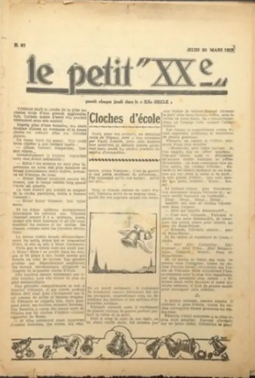 Consulter les informations sur la BD 28 mars 1929: Cloches d'école