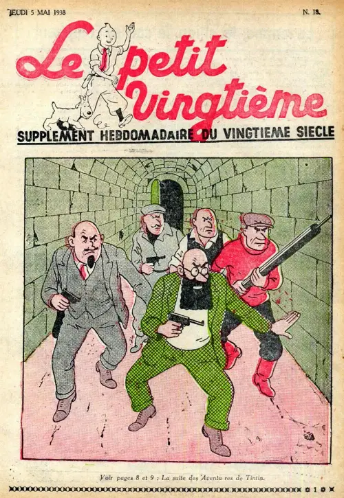 Consulter les informations sur la BD 5 mai 1938 : La suite des aventures de Tintin