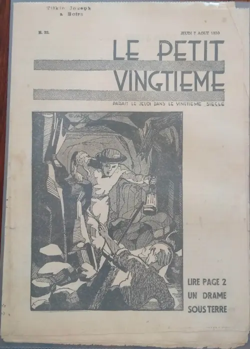 Consulter les informations sur la BD 7 août 1930: un drame sous terre