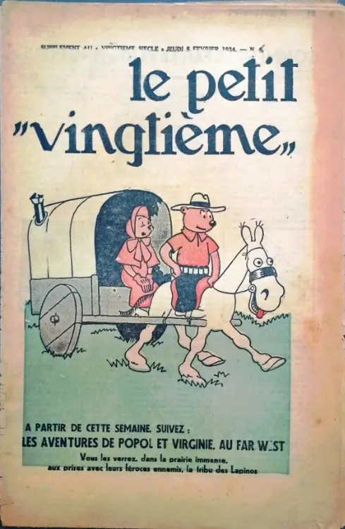 Consulter les informations sur la BD 8 février 1934: Les aventures de Popol et Virginie au Far West