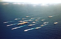 Groupe aéronaval de l’USS Abraham Lincoln en 2000.