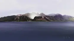 Déplacement de l'île