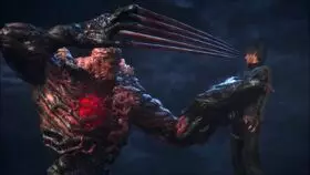 Leon vs. mutant Glenn Arias