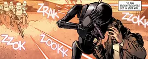 Cassian Andor et K-2SO sur Wecacoe