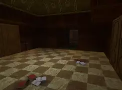 Lara entrant dans la bibliothèque.