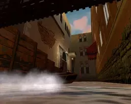 Lara arrivant à la cache de Bartoli.