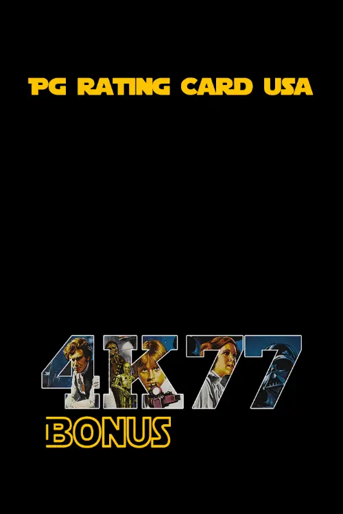 Consulter les informations sur le film Project 4K77 Bonus - Pg Rating Card Usa