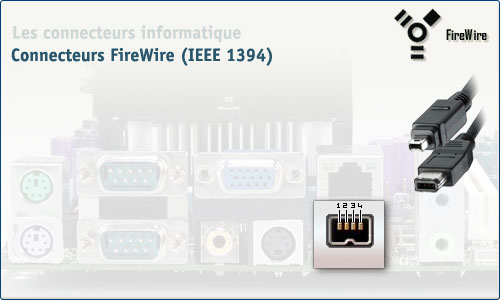 Connecteur FireWire (IEEE 1394)