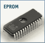 Photo d'une mémoire EPROM