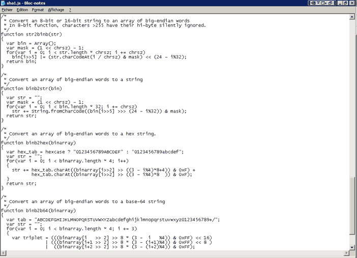 Editeur bloc-notes