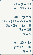 Algèbre rappels (substitution)