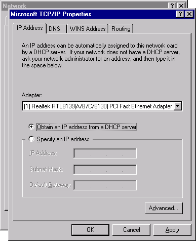 TCP/IP Properties