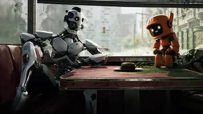 Couverture de l'album Les trois robots Couverture de l'album Les trois robots